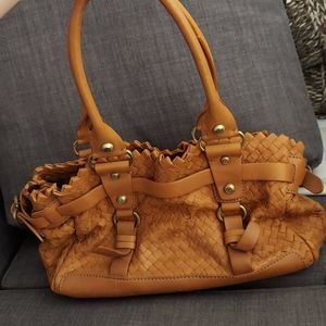 Francesco Biasia Weave Shoulder Bag